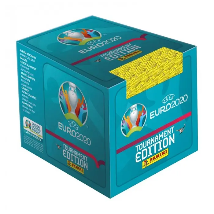 Panini Euro 2020 Tournament Edition Boite de 50 Pochettes de Stickers
