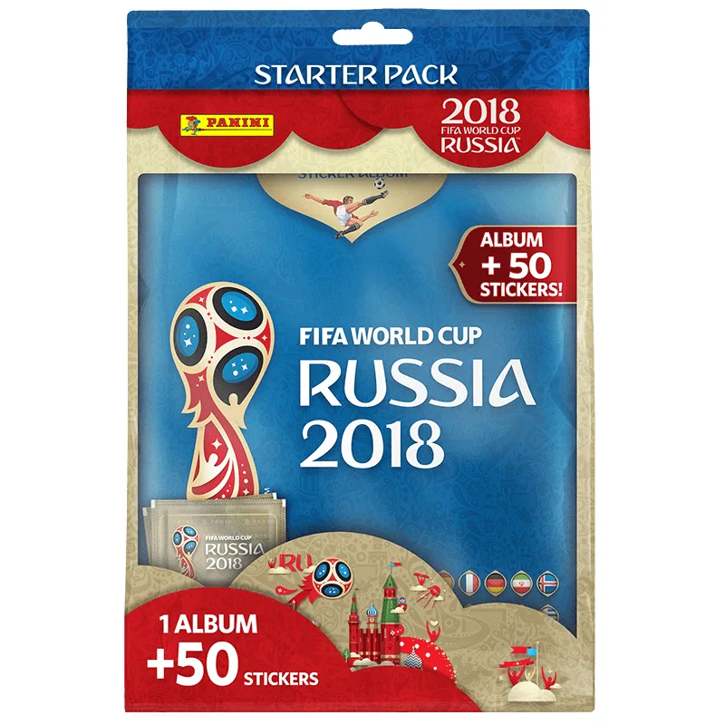 Panini World Cup Russia 2018 Stickers Starter Pack