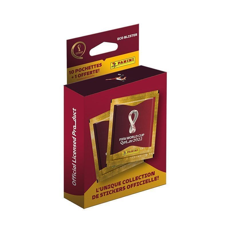 Panini Fifa World Cup Qatar 2022 Stickers Eco-Blister 10 + 1 Pochettes