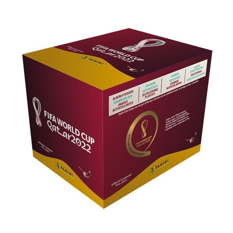Panini Fifa World Cup Qatar 2022 Stickers Boite de 100 Pochettes