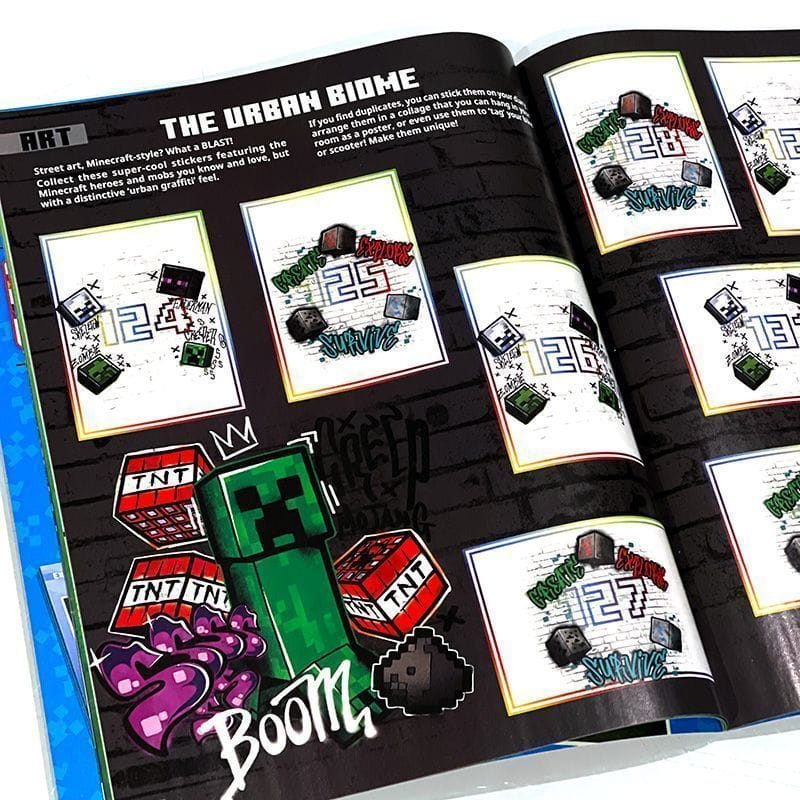 Panini Minecraft Treasure Stickers Album – Image 3
