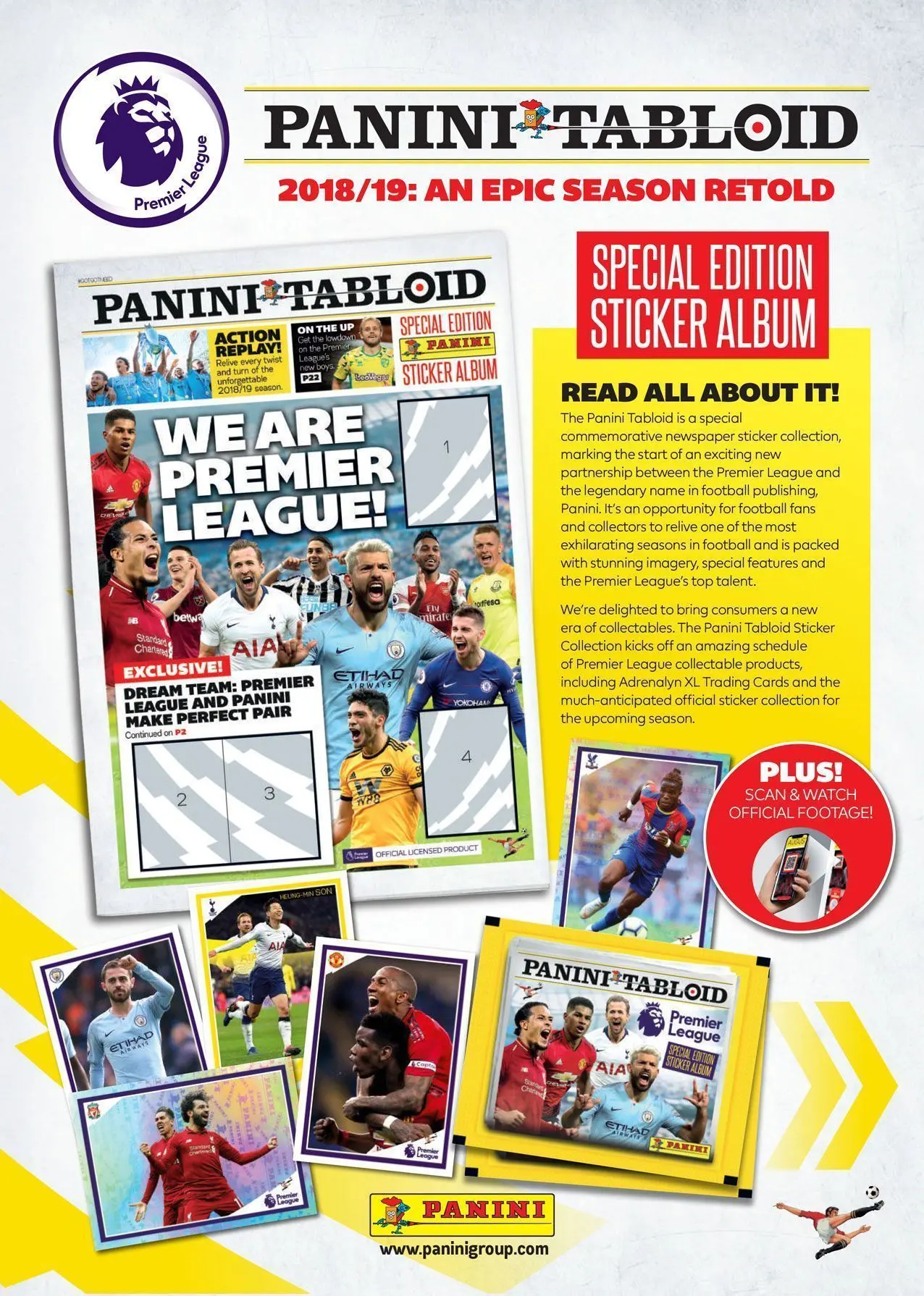 Panini Premier League Tabloid Sticker Collection - Pochette – Image 3