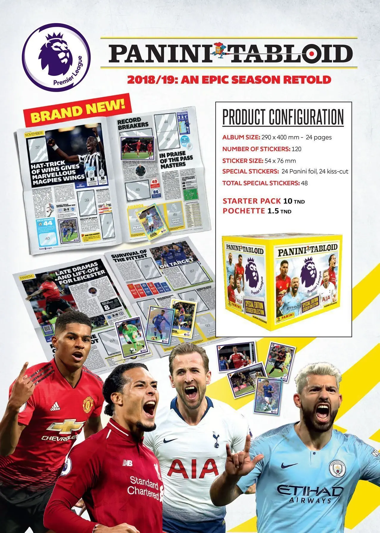 Panini Premier League Tabloid Sticker Collection - Pochette – Image 2