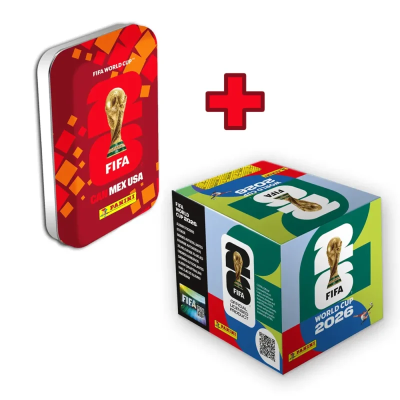 PANINI FIFA WORLD CUP 2026™ Official Sticker Collection – Box 50p + Tin CA