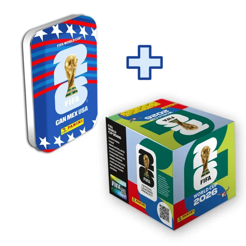 PANINI FIFA WORLD CUP 2026™ Official Sticker Collection – Box 50p + Tin US